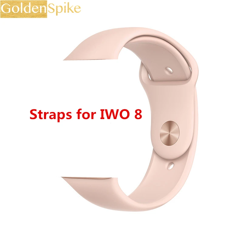 Аксессуары для часов W54 IWO 8 умные часы Красочные 42 мм силиконовый стальной ремешок W54 IWO8 женские умные часы ремешки