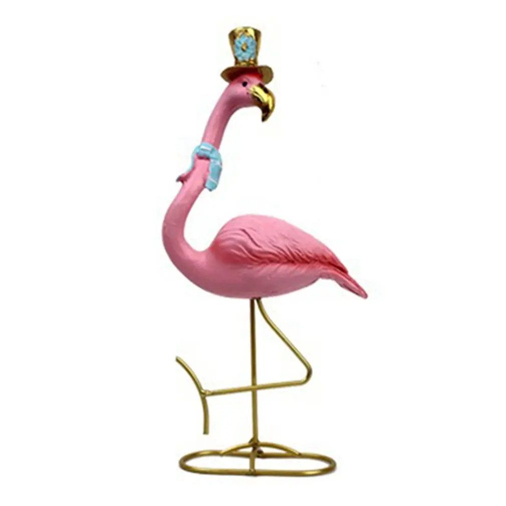 

Pink Flamingo Statue Ornament Resin Crafts Garden Decoration Suitable For Light Luxury Style Home Decoration