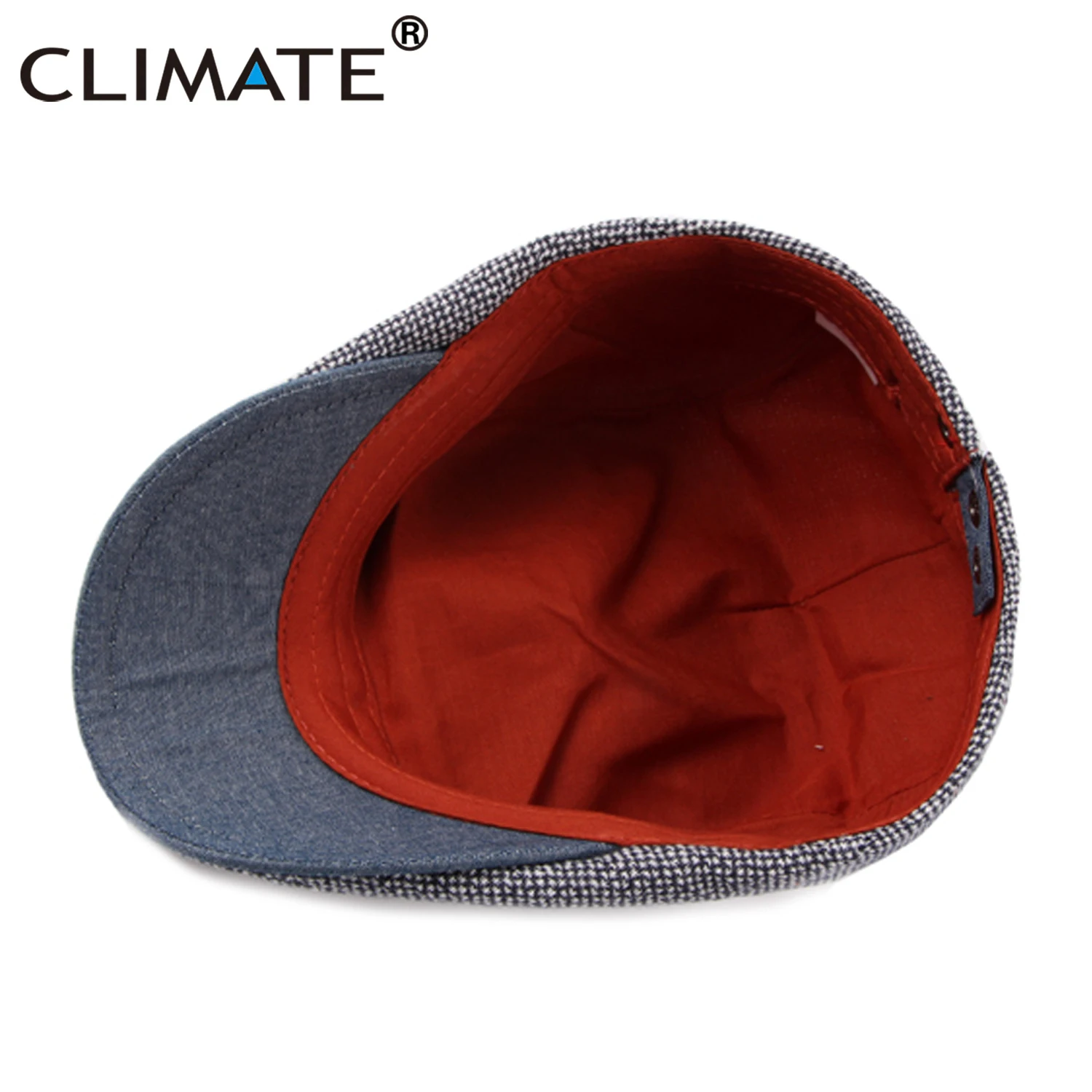 CLIMATE Men Vintage Flat Cap New Men Beret Hats Retro Blank Beret Ivy Cap for Men Casual Thick Retro Mature Men Flat Caps Beret