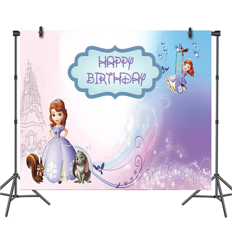 Мультяшная Принцесса София Белоснежка Ариэль тема детский день рождения
