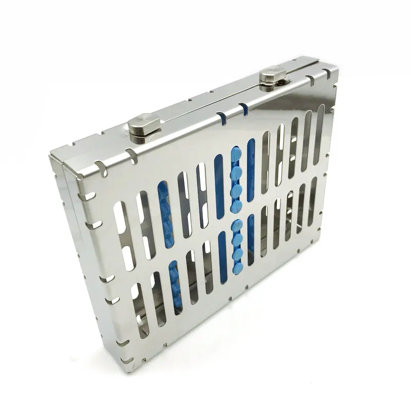

Dental Sterilization Autoclave Cassette Tray Box Rack Rubber Linker Instrument Clinic Disinfection Holder For 5/10Pcs Surgical