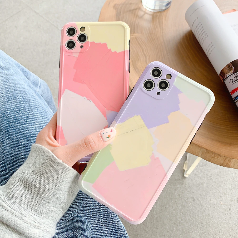 Защитный чехол для телефона с абстрактным геометрическим рисунком iPhone 12 Mini 11 Pro Max