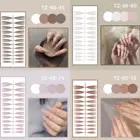 24 шт.пакет съемные искусственные ногти с полным покрытием носимые с прессовым клеем накладные ногти длинные тонкие накладные ногти