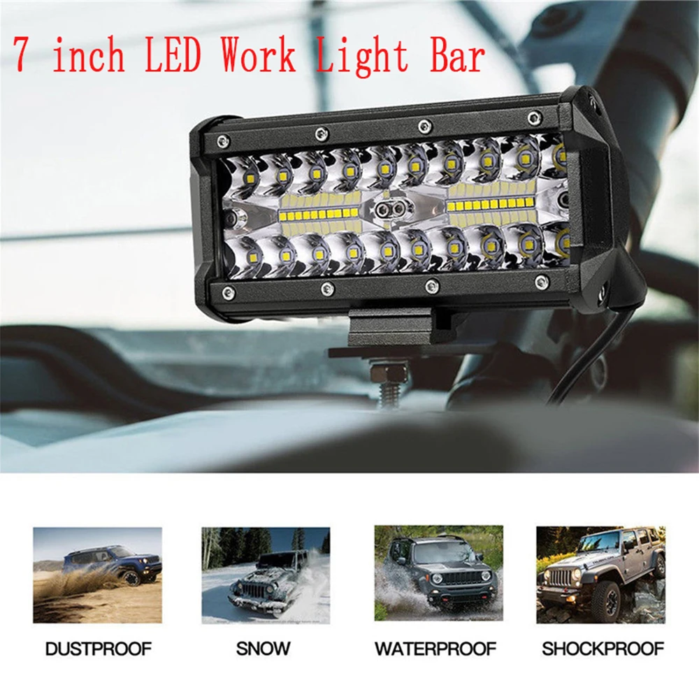 7 дюймов 400 Вт внедорожный светодиодный светильник Бар для автомобилей