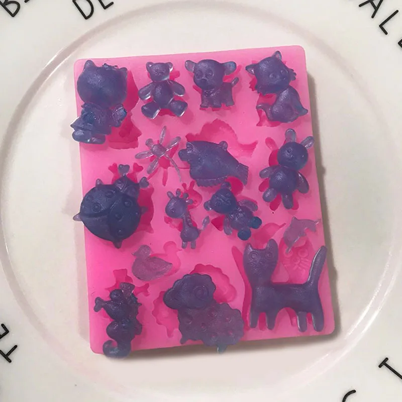 

Животные насекомых силикагель Fondant (сахарная) прессформы торта формы XGY-142