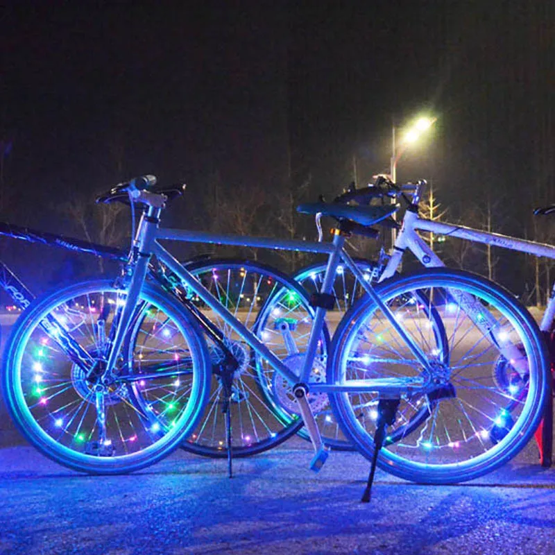 Bike Led Wheel Light  Waterproof Colorful Bicycle Tire  Spoke Front and Back Safety Waring for Kids Ultra Bright