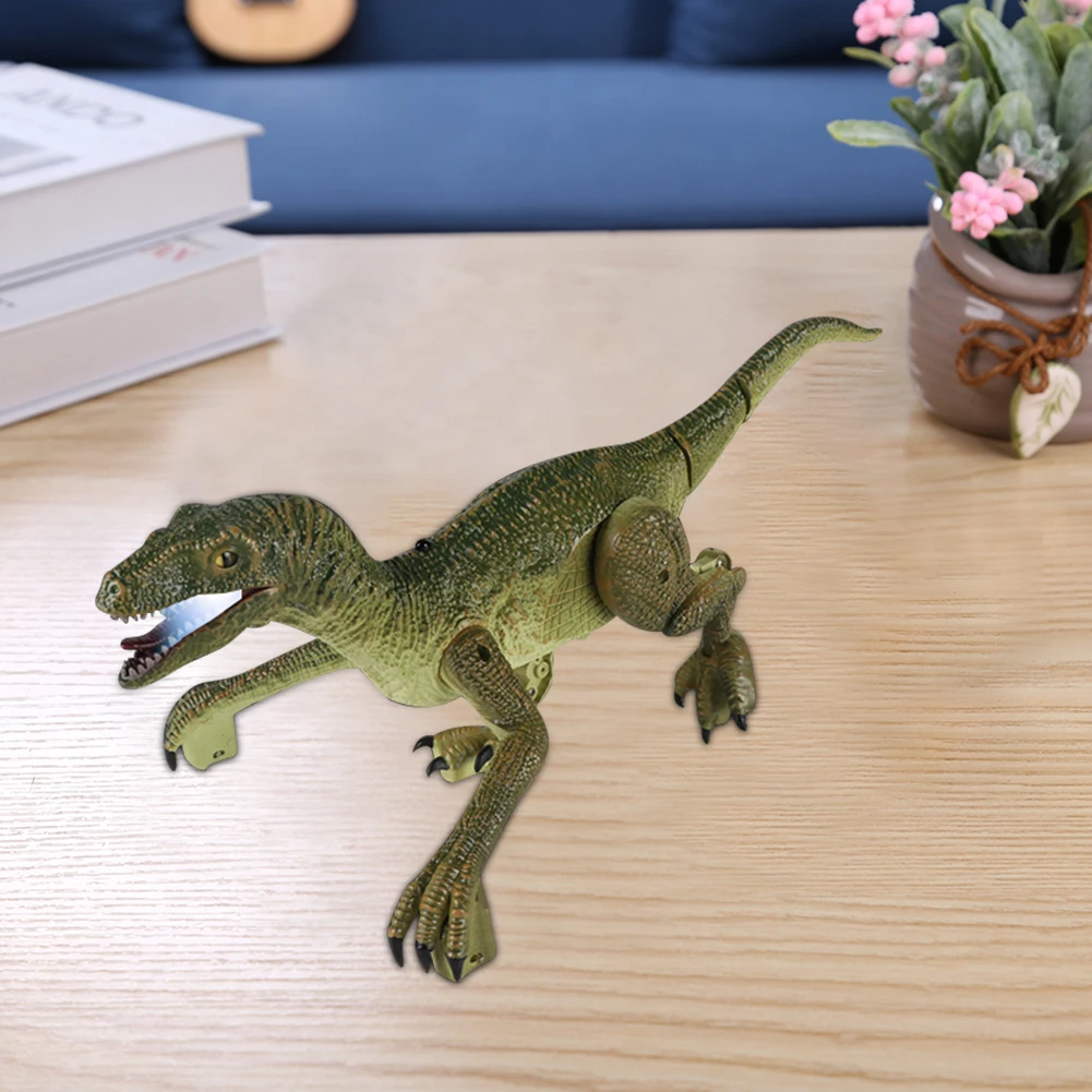 

2,4G RC симуляция динозавра, игрушка Велоцираптор светодиодный робот-динозавр со светодиодсветильник кой, игрушки для детей, подарки на день р...