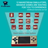 1pc retro handheld game console powkiddy q20 2 4 inch ips screen handheld game console open source dual system built in speaker