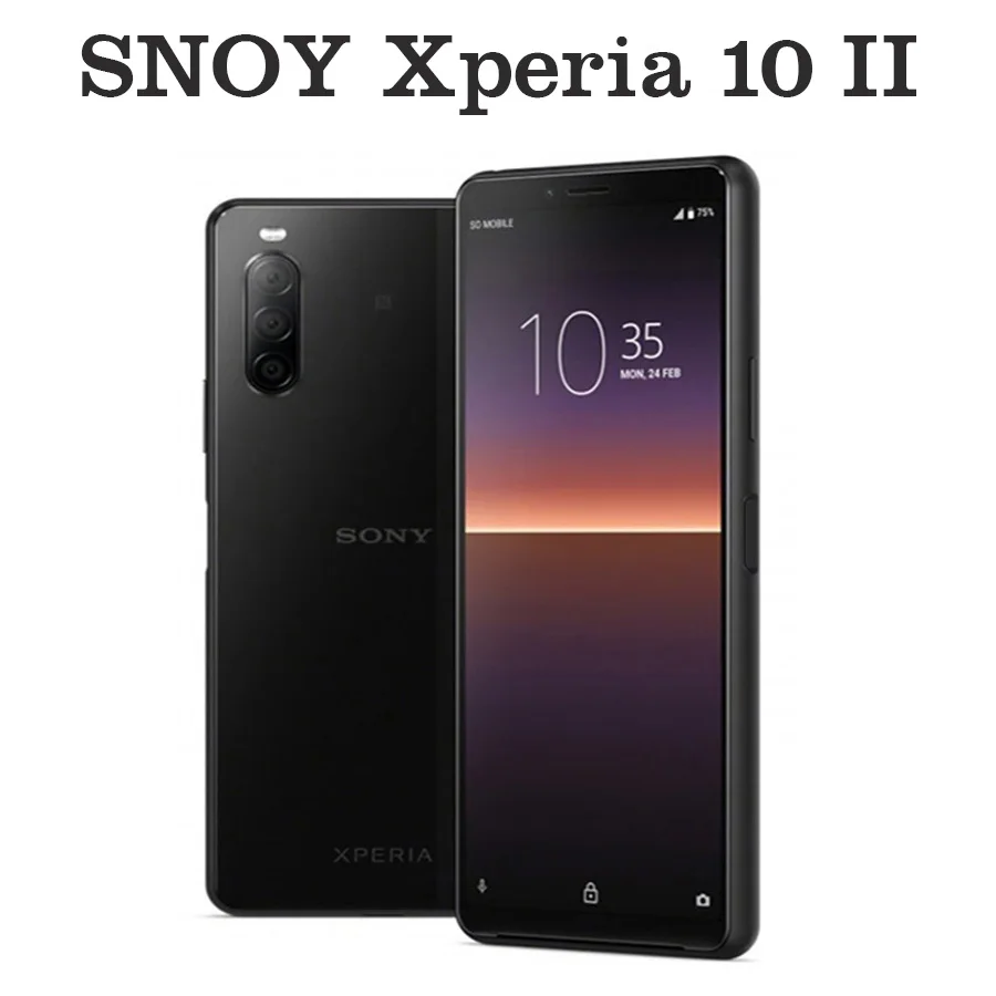 Оригинальный Смартфон Sony Xperia 10 II 4G Мобильный телефон 6 0 дюйма 4 Гб ОЗУ 128 ПЗУ