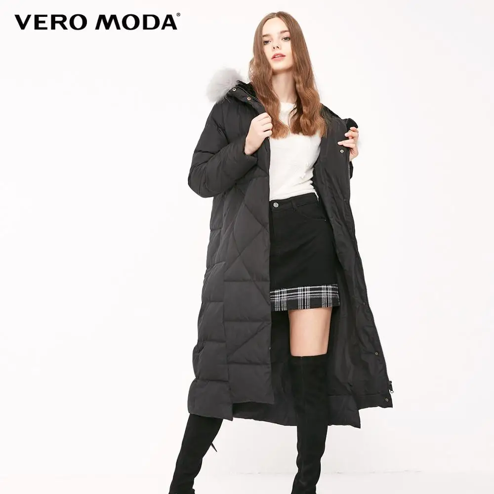 Vero Moda женский Цвет Соответствующие косы волос воротник с капюшоном длинный пуховик | 318312506