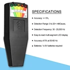 Декодер каналов кабельного телевидения K2 электромагнитного поля EMF гауссовый счетчик призрак детектор для охоты Портативный EMF детектор магнитного поля 5 светодиодный гауссовый счетчик