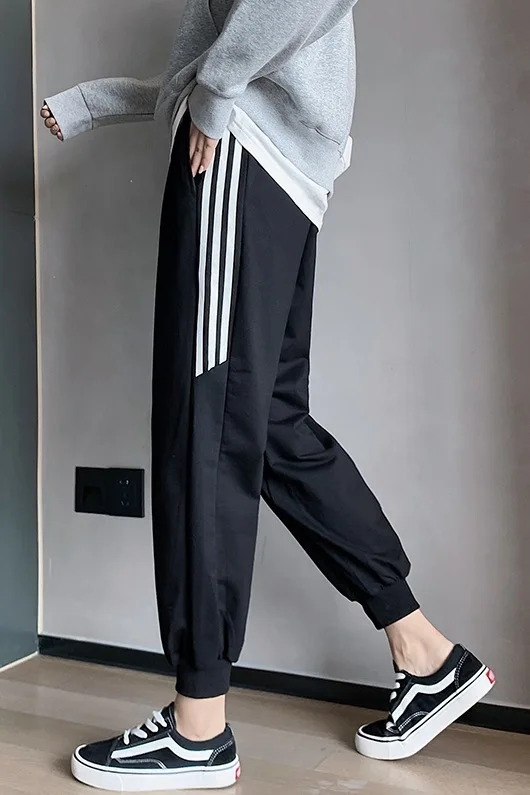 

sweatpants women loose-fitting leggings spring/autumn hundred with student Harlan pants ins trendy casual wide-legged guard