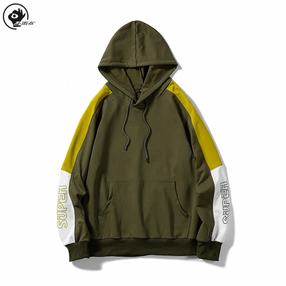 

Толстовка с капюшоном для мужчин и женщин, в стиле пэчворк, осень 2020