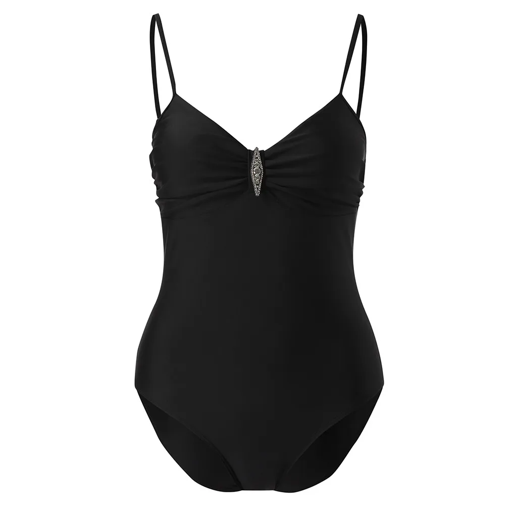 Женский цельный купальник монокини бюстгальтер с вкладышами пуш ап купальный