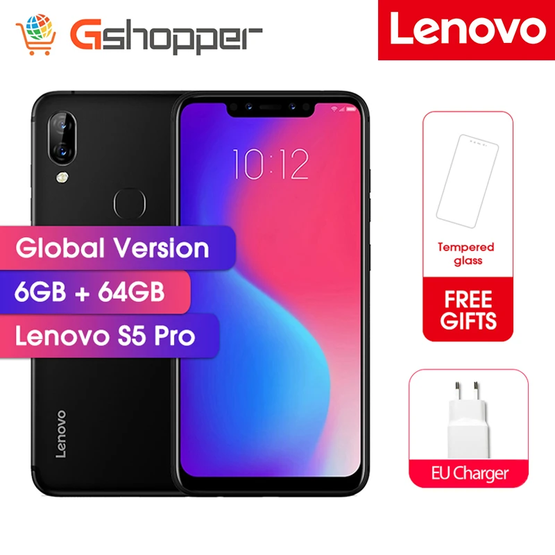 Lenovo S5 Pro, глобальная версия, 6 ГБ, 64 ГБ, Смартфон Snapdragon 636, четыре ядра, 20 МП, четыре камеры, 6,2 дюймов, 4G, LTE телефоны
