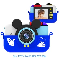 kids digital camera 2800w 1080p hd video mic camera with game selfie mini slr children toy birthday gift for boys and girls
