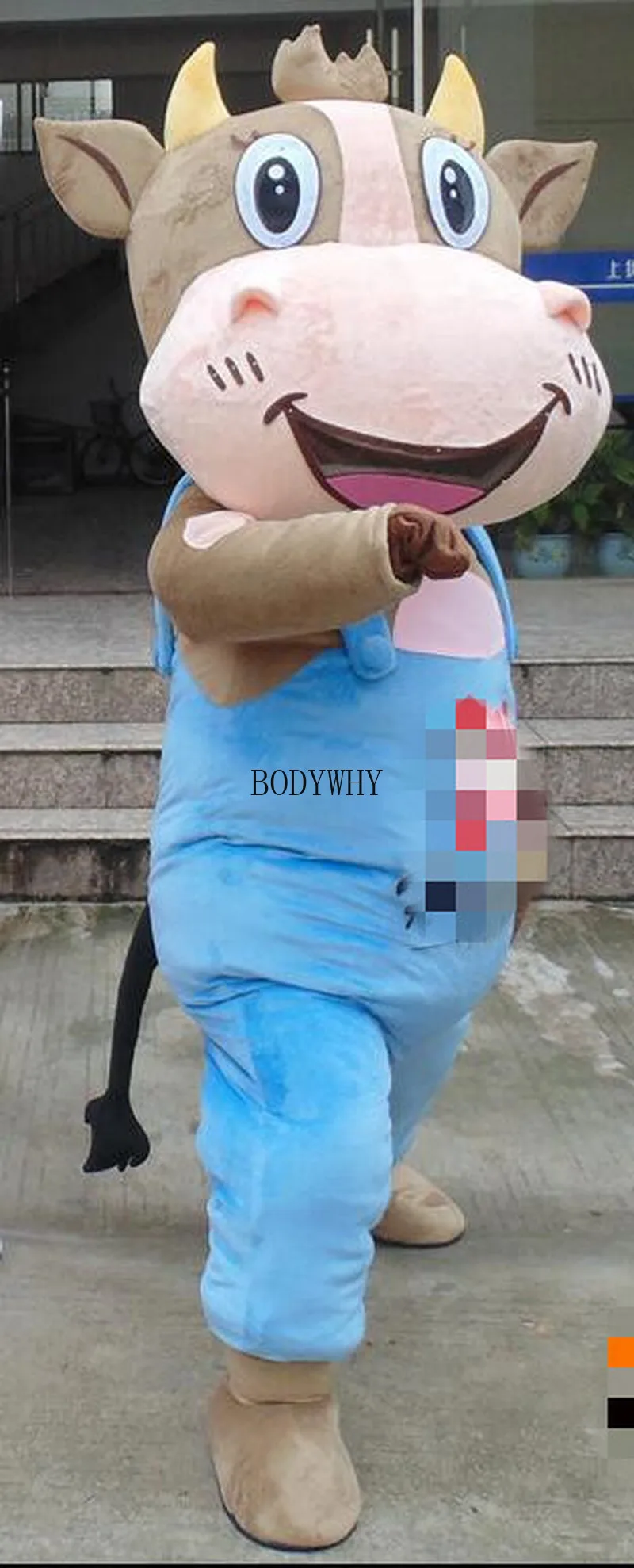 

Cow Mascot Costume Suits Cosplay Party Game Dress Outfits Clothing Advertising Promotion Carnival Halloween Xmas Easter