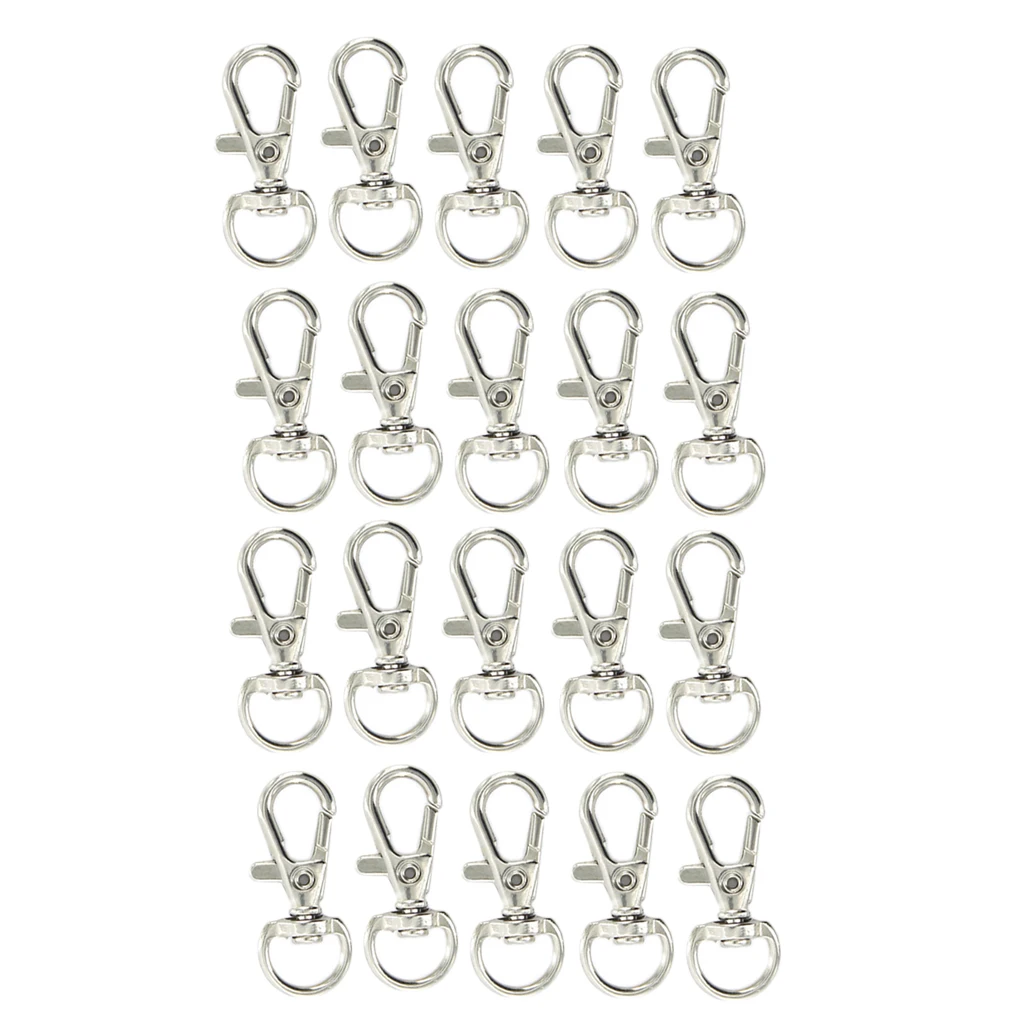 Железная Поворотная застежка карабин для ювелирных изделий 20 шт.|Ювелирная