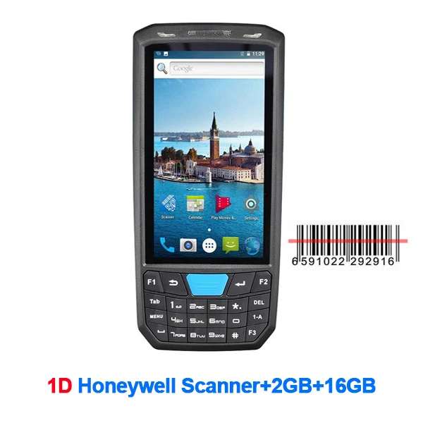 1D ISSYZONEPOS портативный pos-терминал КПК Android 8,1 1D 2D Honeywell сканер штрих-кода 4G NFC считыватель штрих-кодов портативный сборщик данных - Color: 1D
