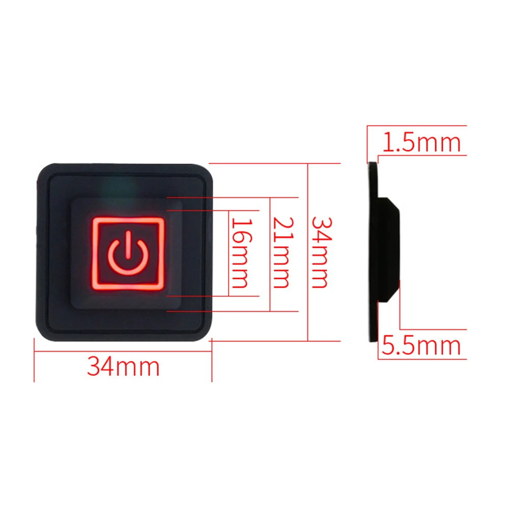 

1PCS 3.7-12V DIY Temperature Controller Rheostat Silicone Button Switch Popular