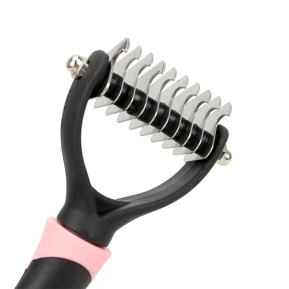 

Pet Fur Knot Cutter Hair Removal Comb Brush Pet Products Knot-cutter Shedding Tools Dog Cat Grooming Double Sided Pet Grooming