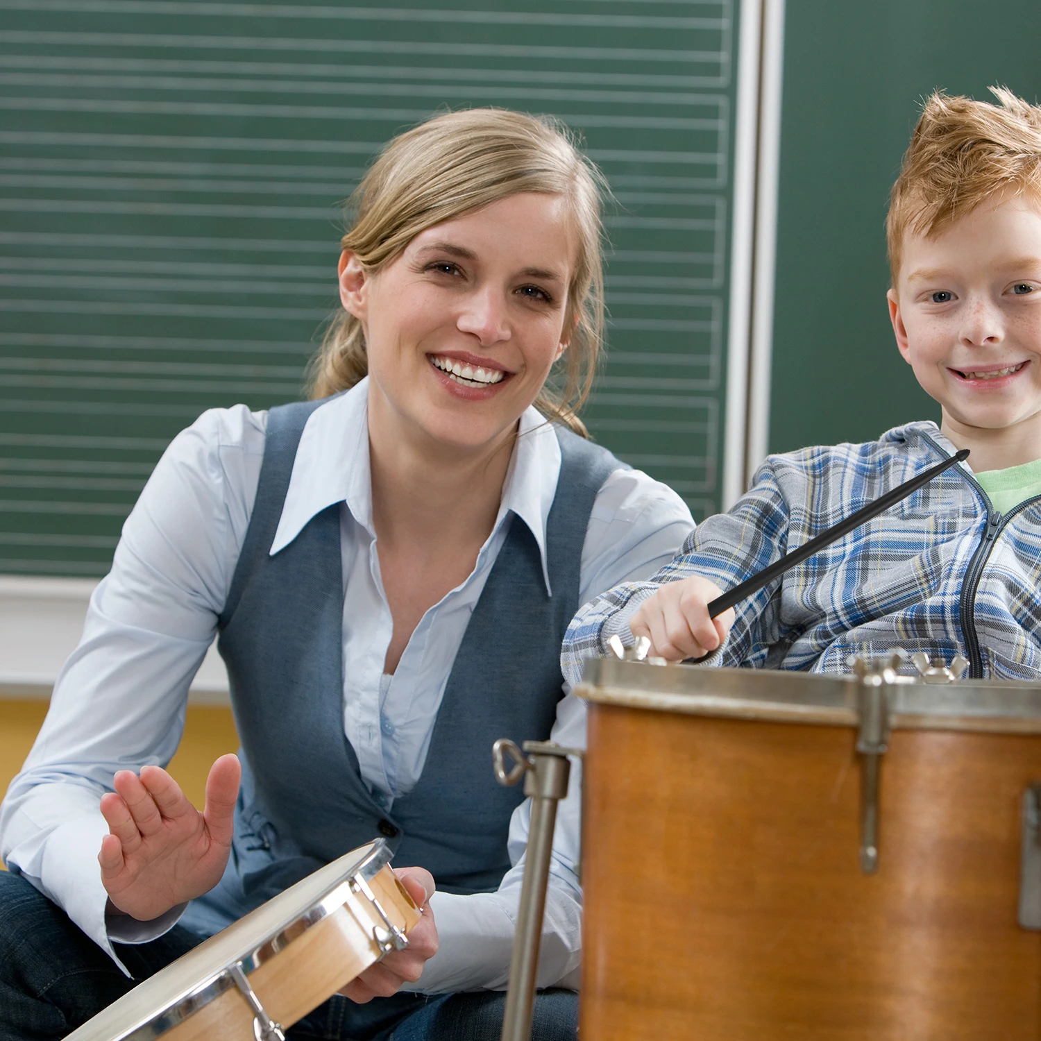 1 пара черные барабанные палочки с нескользящей ручкой 5 А | Спорт и развлечения