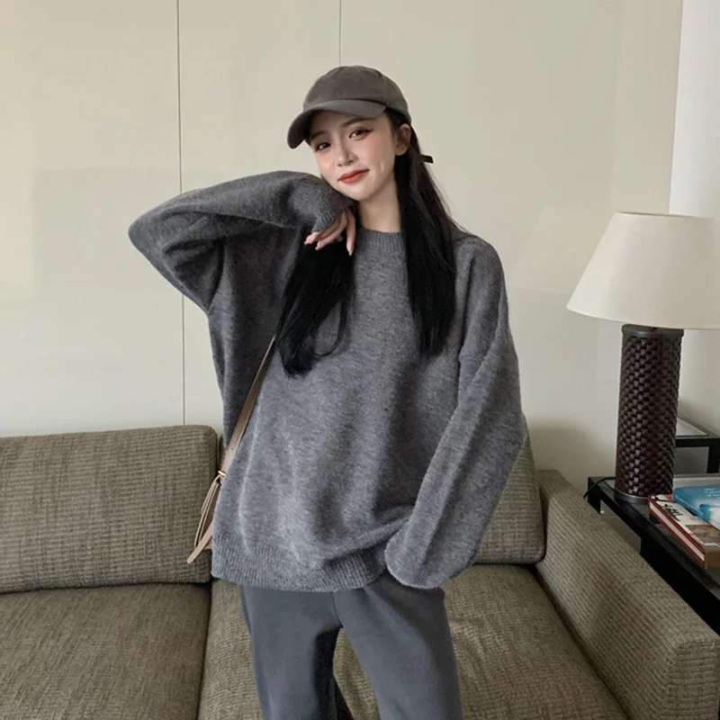 

Real Shot Korean Chic New Lazy Wind Sweater