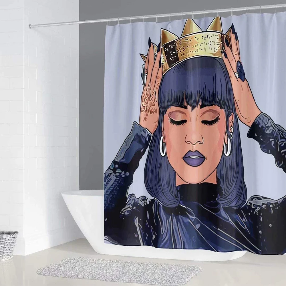 В африканском стиле американская девушка Для женщин душ Шторы набор с