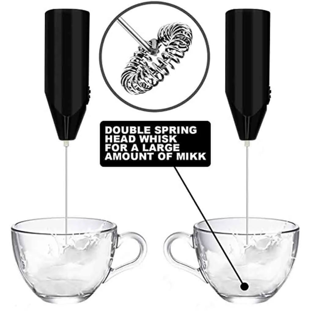 Electric Milk Frother Drinks Foamer Coffee Whisk Mixer Handle Stirrer Egg Beater Stirring Tool Mixer#p30 | Дом и сад