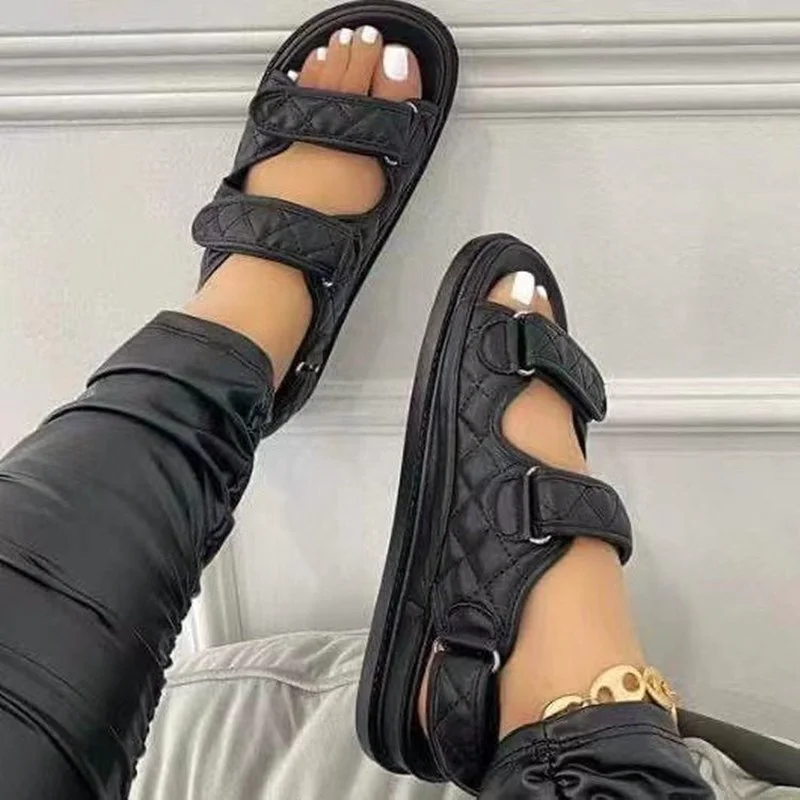 

Women's Summer Fashion Beach Outdoor Shoes Women Gladiator Velcro Sandals Ladies Open Toe Platform Shoes Sandalias De Mujer