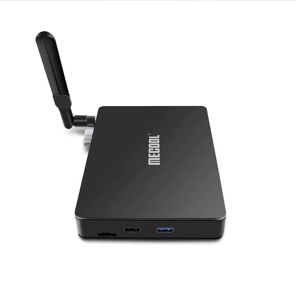 Mecool K7 DVB-S2/S DVB-T2/T DVB-C ТВ приставка 4G ram 64G rom Android 9,0 Amlogic S905X2 четырехъядерный 2,4G/5G wifi BT спутниковый ресивер