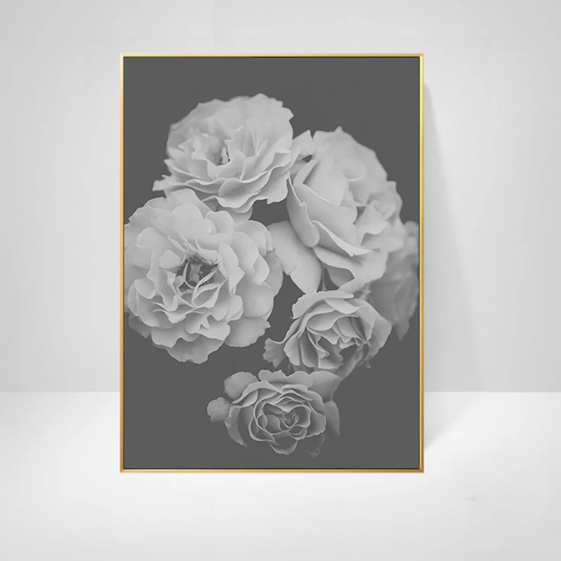 Черный белый розовый холст картина принт гостиная украшение для дома