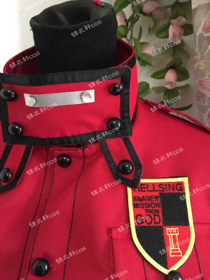 Аниме Hellsing Herushingu Виктория серас красный косплей костюм с перчатками на заказ