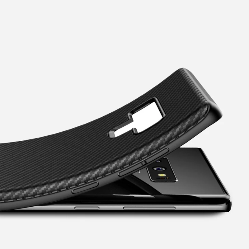 Чехол для телефона Samsung Galaxy Note 9 чехол note 8 из углеродного волокна Мягкий