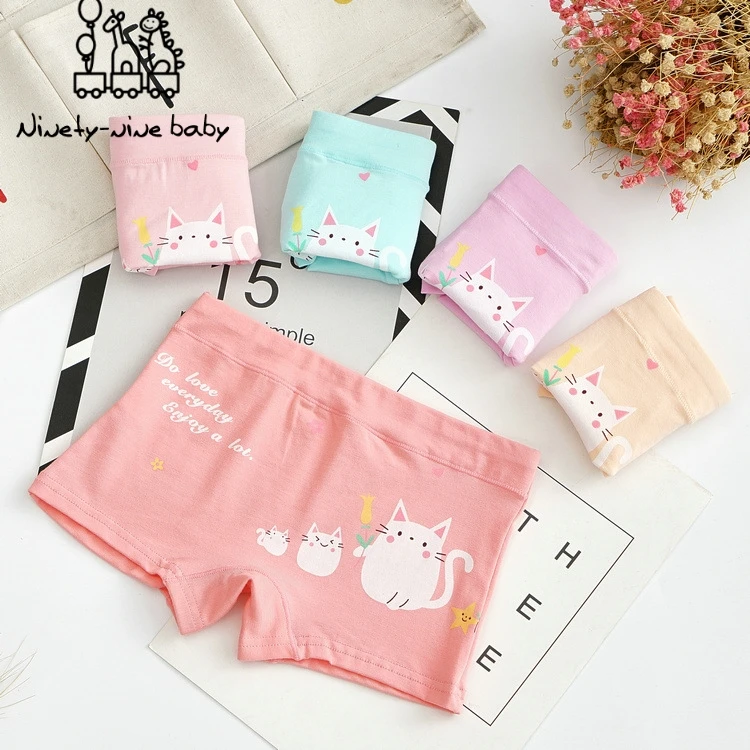 4 шт. хлопковые трусы боксеры|Трусики| |