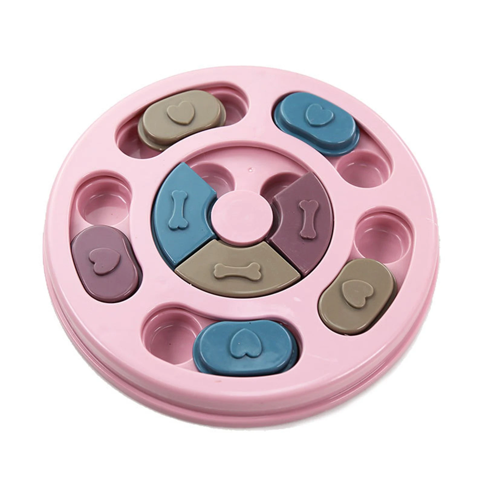 

Pet Feeder Toy Wtih Non-slip Bottom Pet Puzzle Toy Durable Long Lasting Lightweight Bite Resistant For Dog Cat K9store