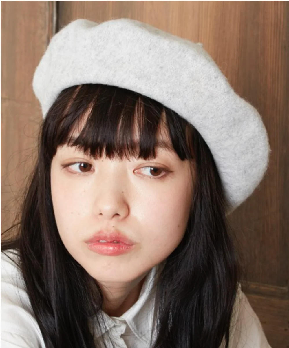 Берет женский зимний теплый из шерсти с рисунком леса и Мори|winter warm hat|warm hatwool hat |