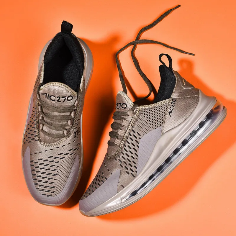 Новые мужские кроссовки размера плюс с воздушной подушкой летние дышащей сеткой