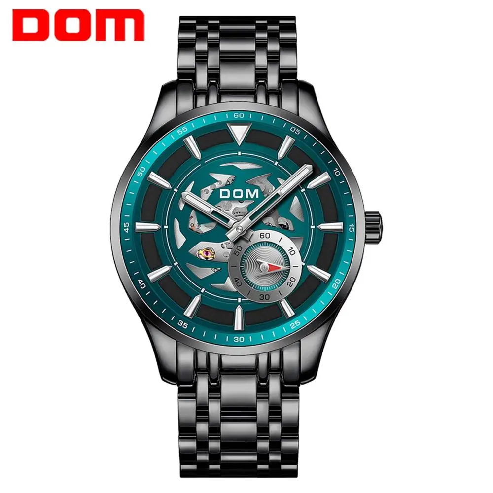 

Automatic Mechanical Watch Men DOM Brand Waterproof Mechanical Wristband Luminous Hands Fashion Casual Sports Male clock M-1308