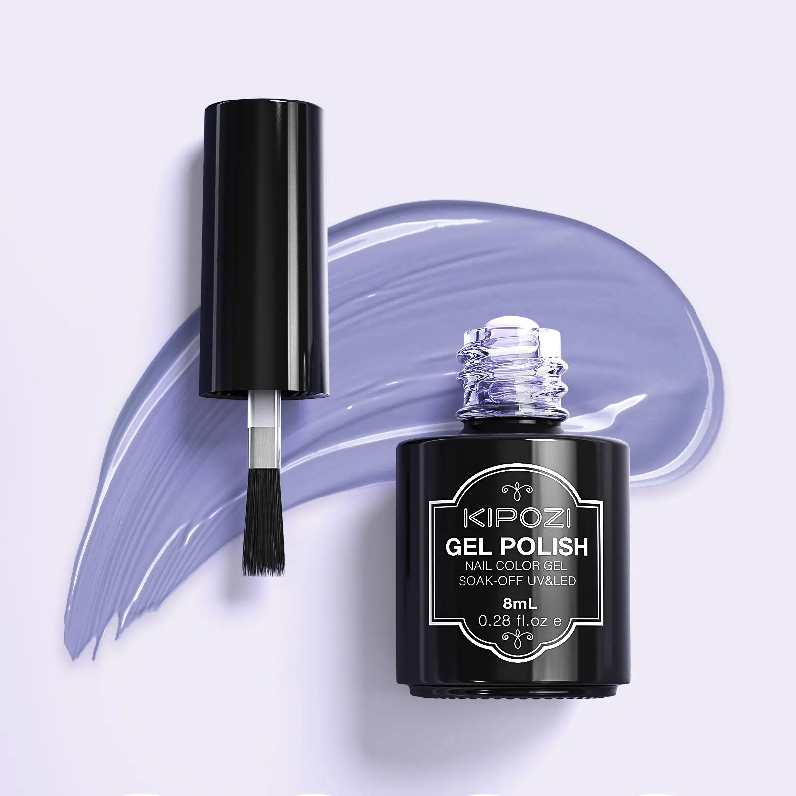 

KIPOZI Gel Nail Polish Sets Solid Metallic Glitters Nail with 6 Colors Art Design Colors Long LastingHome Gel Manicure Kit