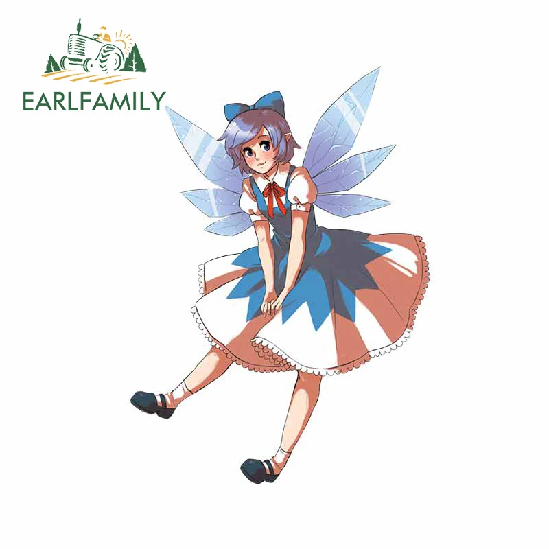EARLFAMILY 13 см x 9 3 для Cirno Touhou Project устойчивые к царапинам забавные автомобильные