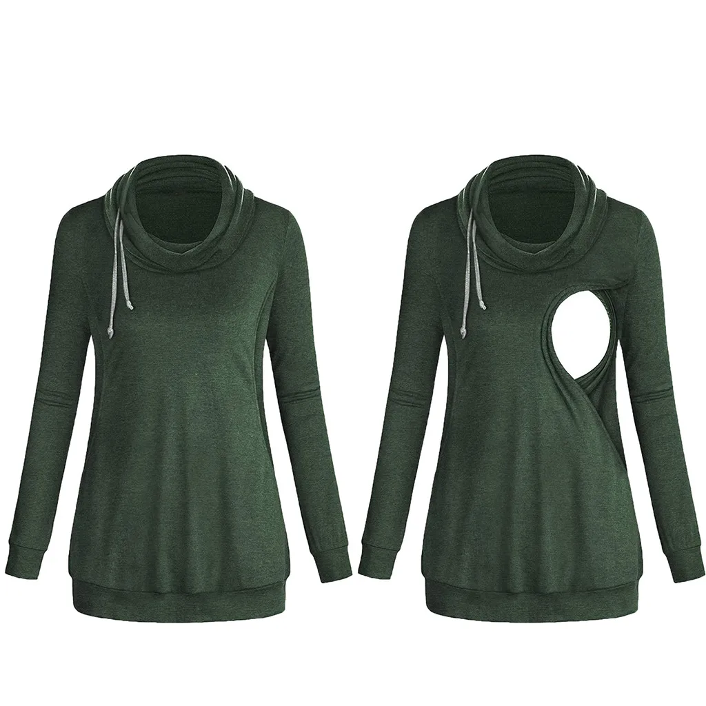 Одежда Для Беременных с длинными рукавами одежда грудного вскармливания рубашка