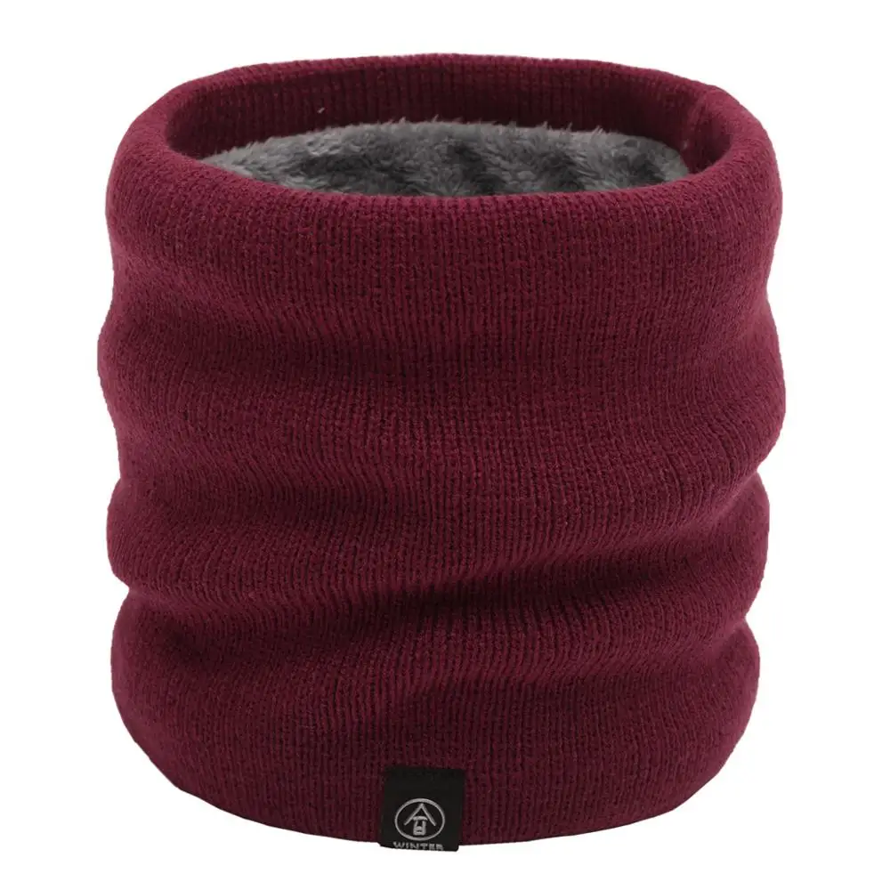 2021 Модный зимний шарф для женщин теплый вязаный с кольцами детский утепленный