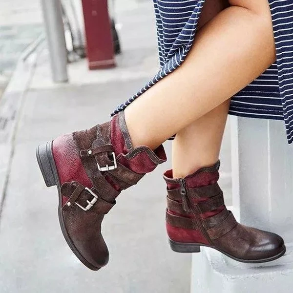 

Женские ботинки Martin больших размеров, осень/зима 2021, ботильоны на толстом каблуке в европейском и американском стиле, ботинки с пряжкой и бо...