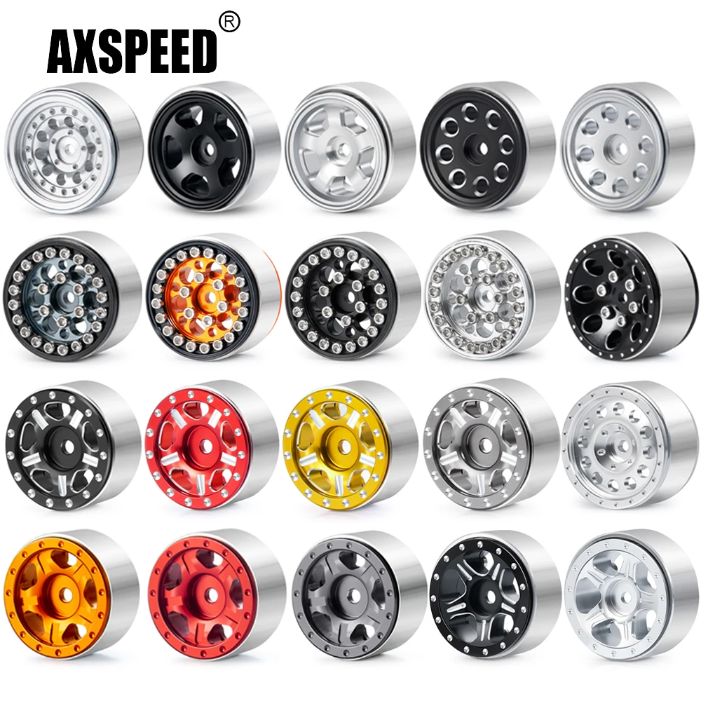 AXSPEED 4 шт. 1 0 дюйма металлический бидокл колесные диски ступицы для Axial SCX24 90081 AXI00001