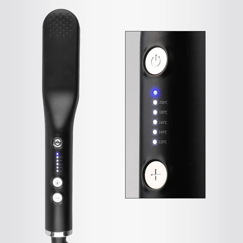 Прямая расческа для волос бороды антиожоговая прямая мужская и женская