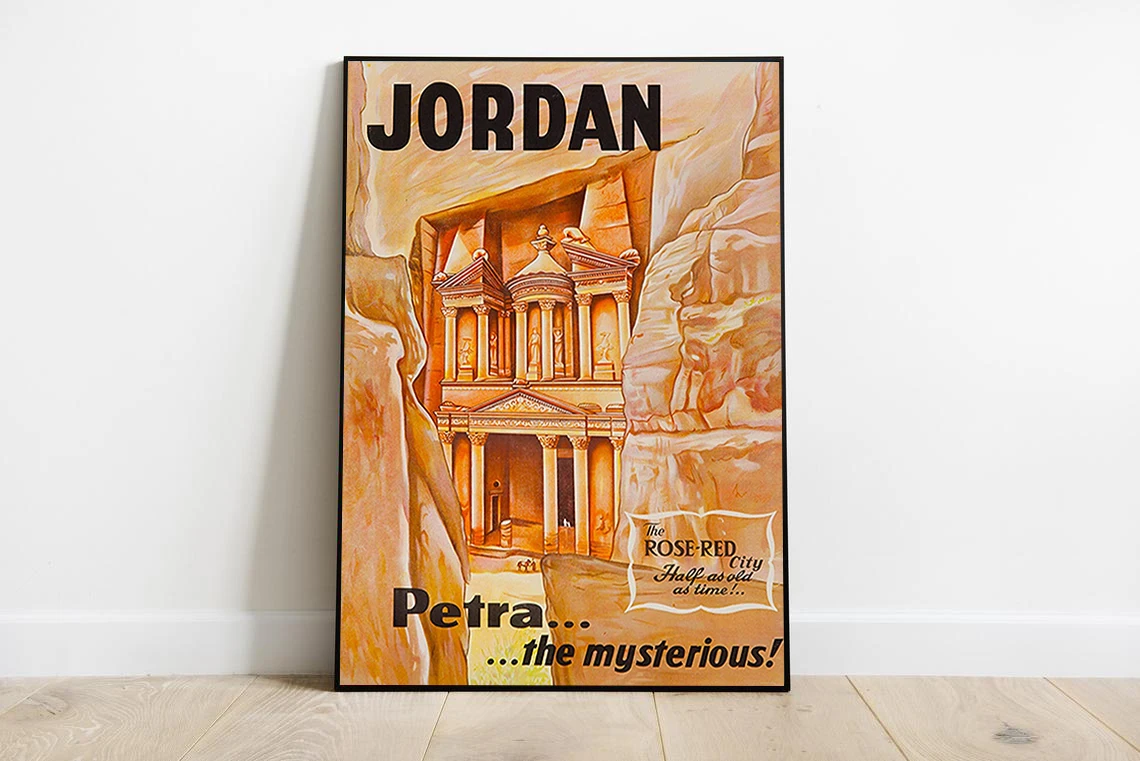Фото Jordan petra jordan постер для путешествий плакат Джордан живопись travel Настенный декор |