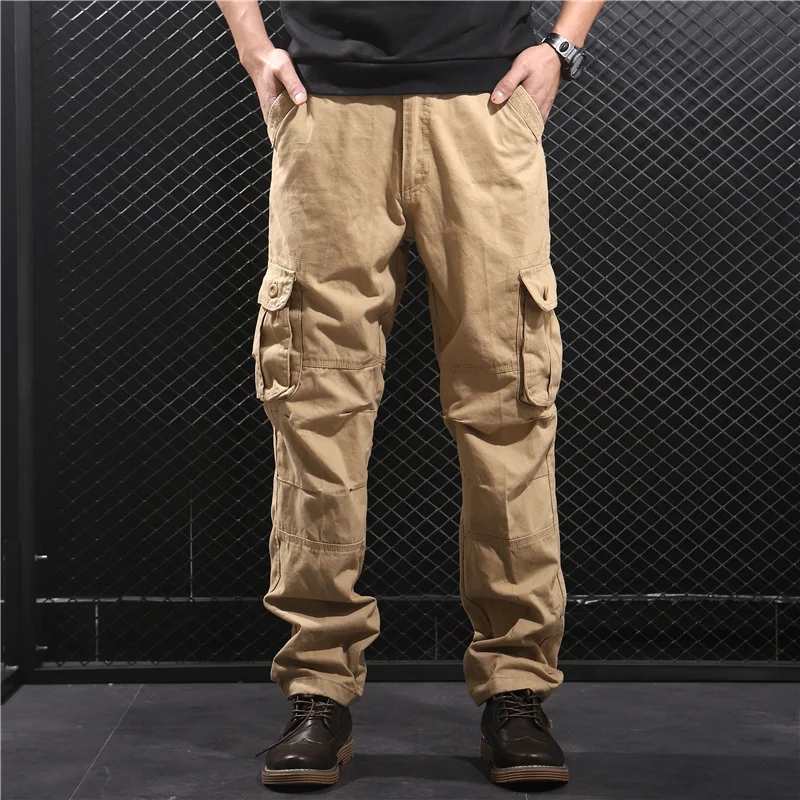Men's Overalls Military Tactical Trousers Multi-pocket Outdoor Sports Running Mountain Wear Resistant Ripstop Male Cargo Pants