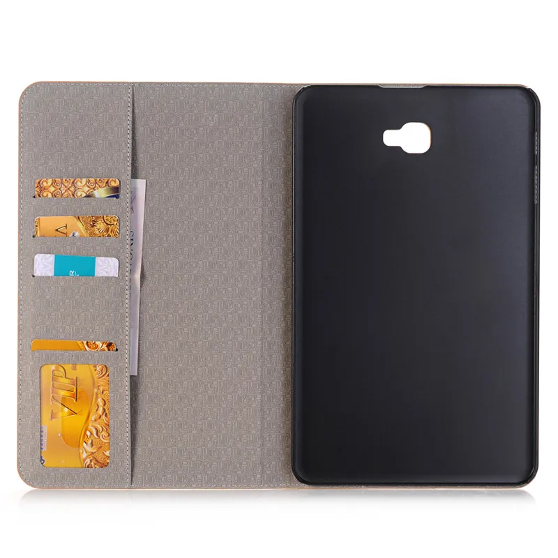 Новый высококачественный Джинсовый чехол бумажник кожаный для Samsung Galaxy Tab A 10 1 2016