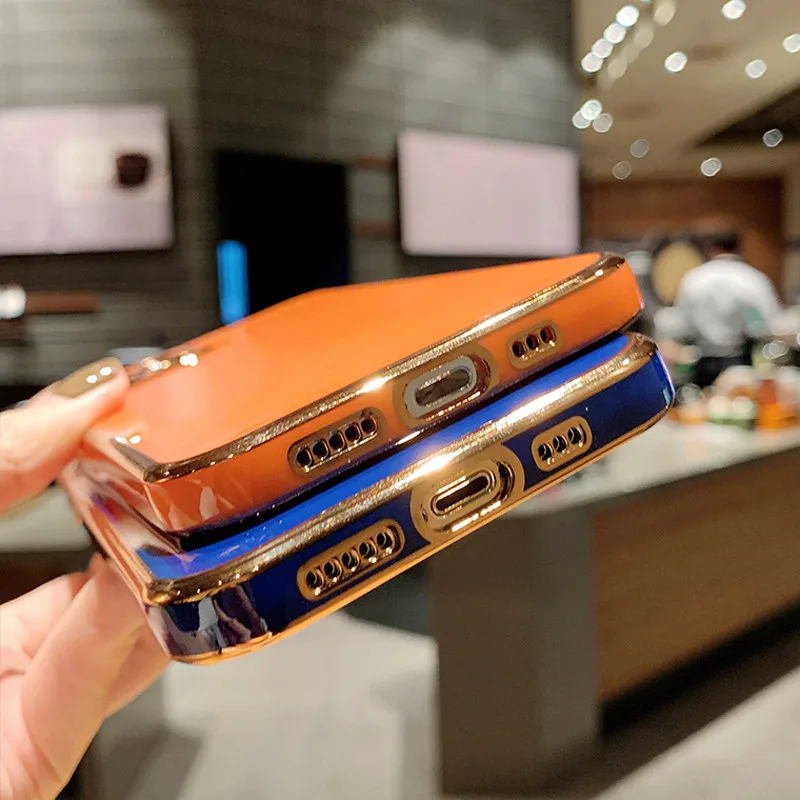 

Ottwn Solid Plating Lens Protection Phone Case For iPhone 12 Pro Max 11 Pro Max X XR XS Max 7 8 6 6s Plus SE 2020 Soft TPU Cover